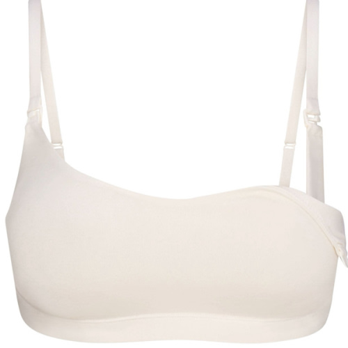COTTON JERSEY MATERNITY NURSING SCOOP BRALETTE | MARBLE