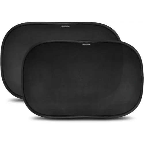 CARAMAZ Car Window Shade for Baby with Certified UV-Protection 2 Pack - 21"x14"