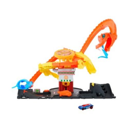 City Pizza Slam Cobra Attack Playset with 1:64 Scale Toy Car