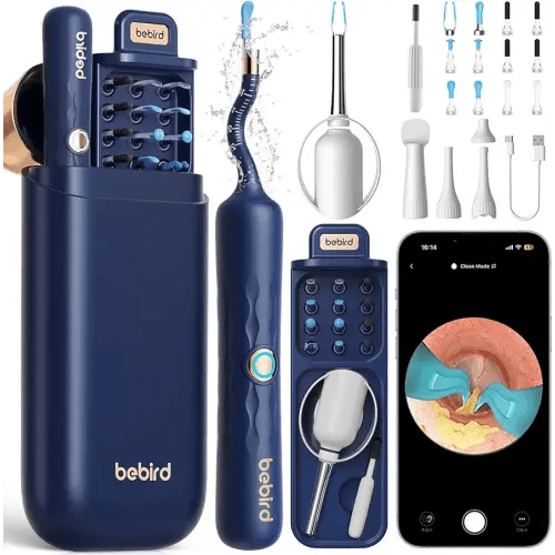 Bebird Earsight Plus D39R Ear Wax Removal Tool Camera, FSA HSA Eligible Items, Ear Cleaner with Flexible Ear Camera Otoscope, Visual Ear Pick Tweezers Wax Remover, Ear Cleaning Kit for Family
