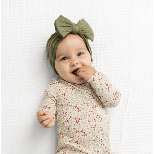 Cable Knit Headband - Olive