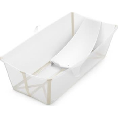 Flexi Bath® Extra Large Foldable Baby Bath Tub with Temperature Plug & Infant Insert