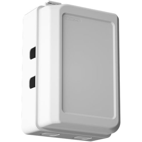 Mom's Choice Gold Awards Winner - EUDEMON 1 Pack Updated Baby Safety Electrical Outlet Cover Box Childproof Plug Cover - More Space for Large Plugs Easy to Install & Use (White)