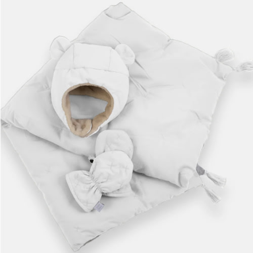 Cub Set - Airy | Mitten, Hat & Blanket
