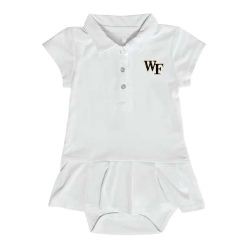 Wake Forest Demon Deacons Garb Infant Caroline Bodysuit Dress - White