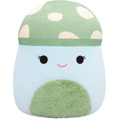Squishmallows Original 12-Inch Bo Lynn Teal Spotted Mushroom - Official Jazwares Plush (Medium-Sized)