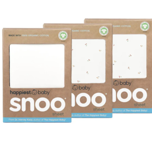 100% Organic Cotton Baby Bassinet Sheets for SNOO