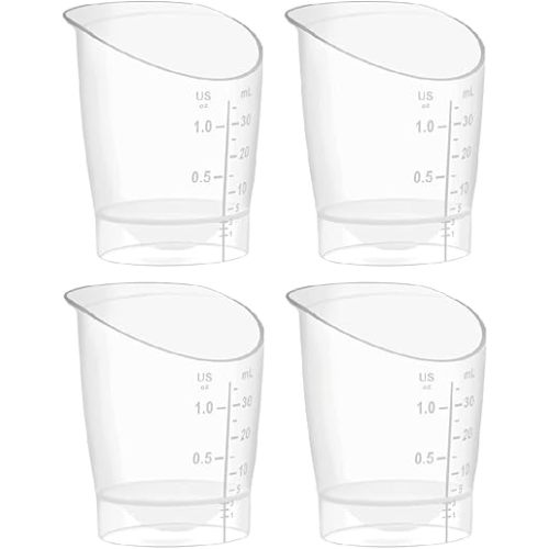 Maymom Baby Feeding Cup, Reusable and Disposable Short-Term Infant Feeding Cup for First Milk Collection, 1 oz, 4 Count