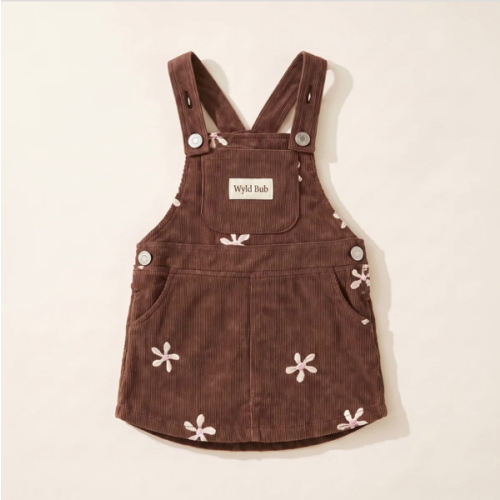 Flower Corduroy Dress