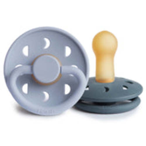 FRIGG Moon Natural Rubber Pacifier 2-Pack – Size: 6-18M