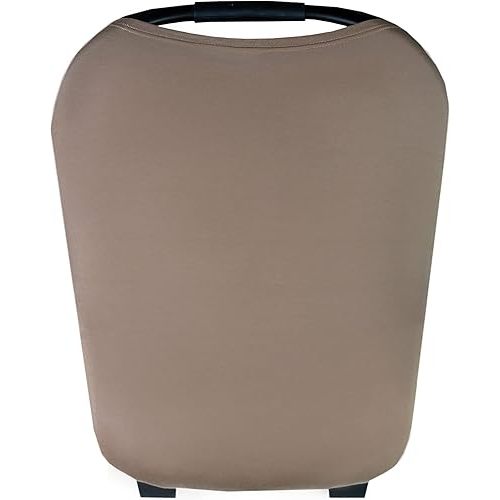 Copper Pearl Multi-Use Cover: Car Seat Covers, Nursing Cover, and Stroller Cover for Sun - Stretchy Fabric, All-Season Use, Stylish Designs, Easy Access for Moms - Gobi