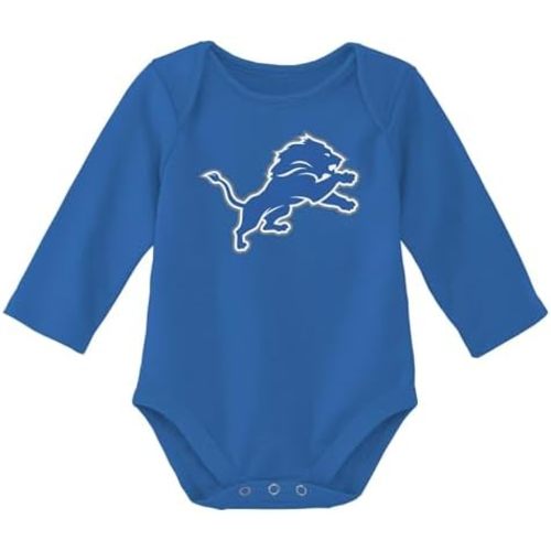 Outerstuff NFL Newborn & Infants 0-24 Months Official Primary Logo Long Sleeve Creeper Bodysuit Romper