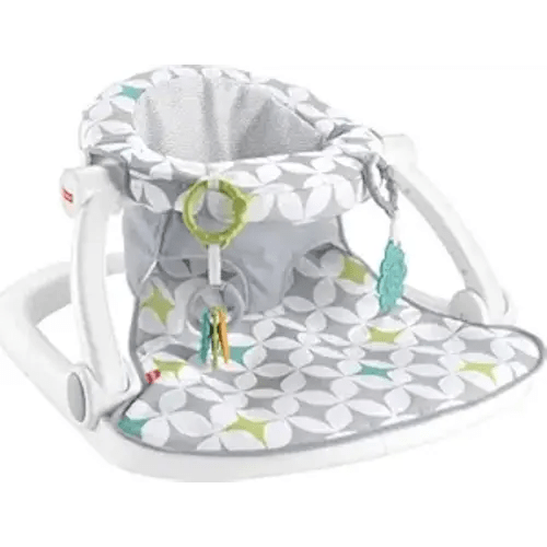 Fisher-Price Portable Baby Chair Sit-Me-Up Floor Seat with Developmental Toys & Machine Washable Seat Pad, Starlight Bursts