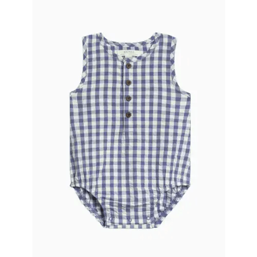 Wren Seersucker Bubble Romper