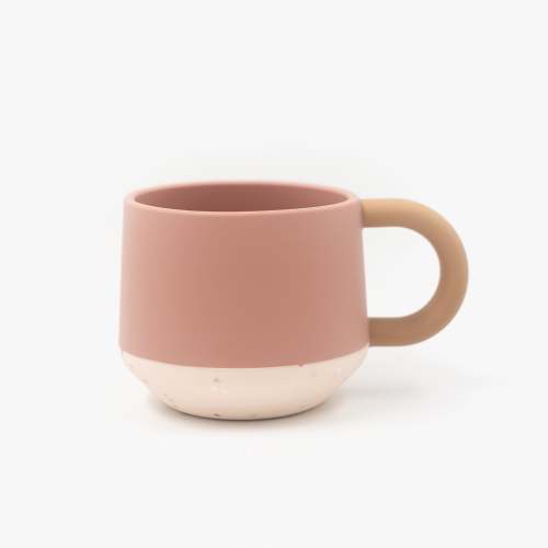 Silicone Mug - Pale Terracotta/Blush Speckle – Yeah Baby Goods