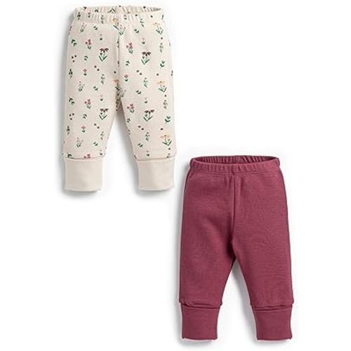 Monica + Andy Hello Baby Pants, 100% Organic Baby Clothes for Boys & Girls, Joggers, Sizes for Preemie, Newborn & Infant