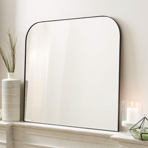 Wade Logan® Bhargava Large Arched Mantel Wall Mirror For Bathroom, Living Room & Reviews | Wayfair