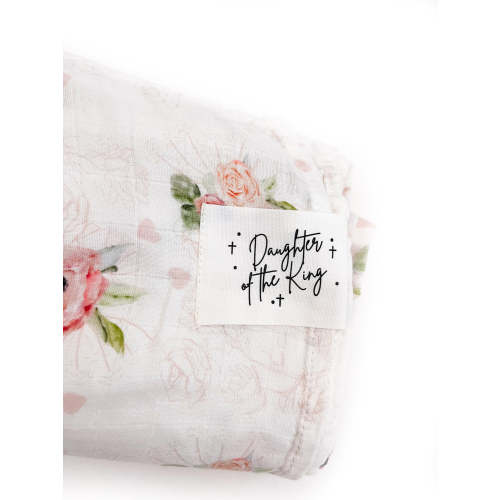 Daughter of the King Floral Swaddle Blanket – OUR HOUSE ABOVE