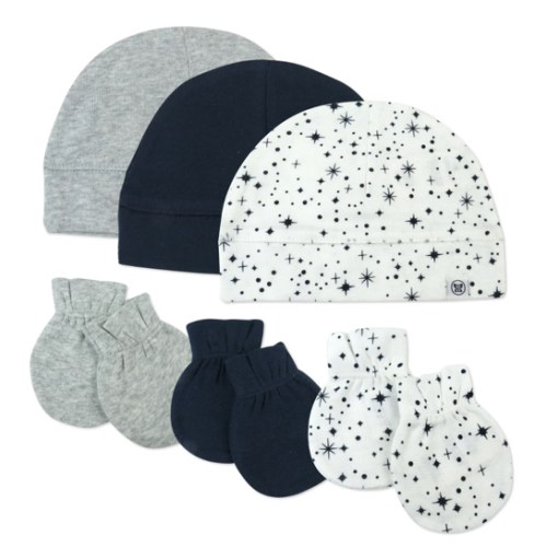 6-Piece Organic Cotton Mitt and Hat Set | Honest Baby Clothing