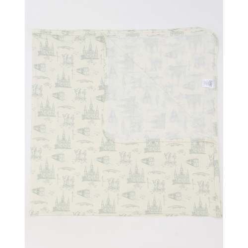 Sage Toile Bamboo Swaddle Blanket