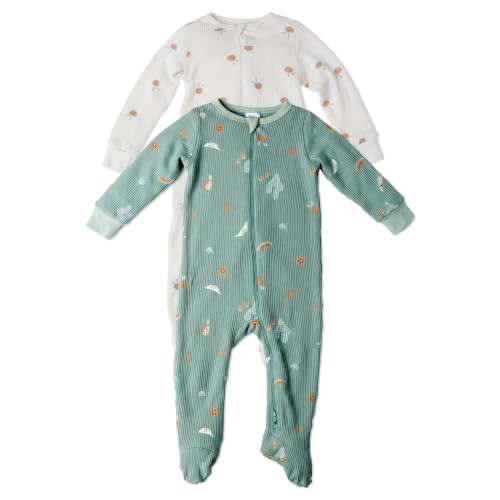 Gerber Baby 2-pack 2-way Zip Thermal Footed Sleep 'N Play