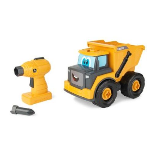 John Deere Build-A-Buddy Dump Truck: Toy Vehicle Playset, Battery-Powered, Farm Tractor Type, Polypropylene Material