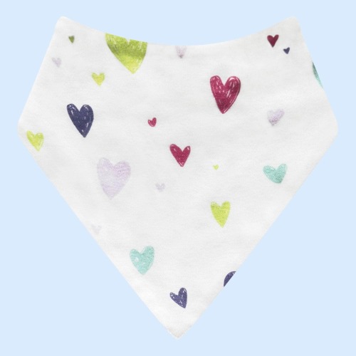 Hearts Print Bib