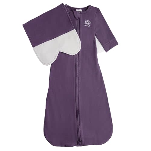 The Butterfly Swaddle: Safe Organic Newborn Baby Sleep Sack & Wrap Blanket | Natural Transitional Accessory for Calming Sleep Support