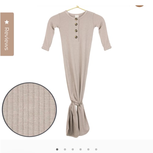 Shiloh Ribbed Knotted Gown – Lou Lou & Company