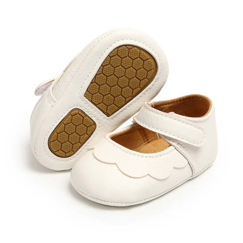 Lilgiuy Baby Girls' First Walker Shoes Newborn Loafers Flats Non-Slip Rubber Sole High-Top Lightweight Outdoor Shoes for 0-15 Months