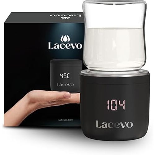 N6 Universal Bottle Warmer - Quickly Warms to Optimal Temperature - 5 Adapters to Work with Most Major Bottle Brands - for Breast Milk & Water - Portable & Small - Rechargeable - Easy to Use