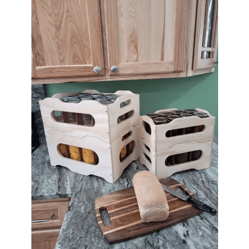 Stackable Mason Jar Crate System