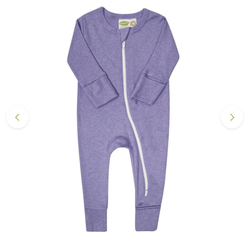 Organic Snuggle Soft Melange '2-Way' Zipper Romper