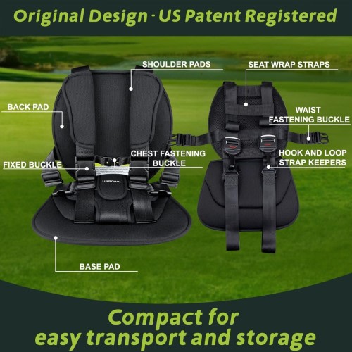 Golf Cart Child Positoner, 5-Point Design to Secure Little Ones During Golf-Cart