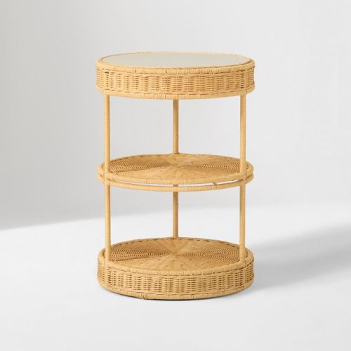 Adria Rattan Side Table (16")