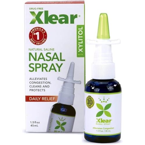 Xlear Natural Nasal Spray with Xylitol, 1.5 fl oz (Pack of 4)