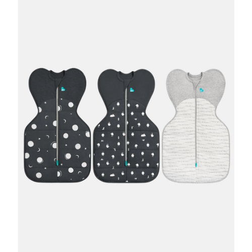 Swaddle Up Starter Bundle | 2.5 TOG | Charcoal Little Dreamer | White Dreamer | Charcoal Lamb