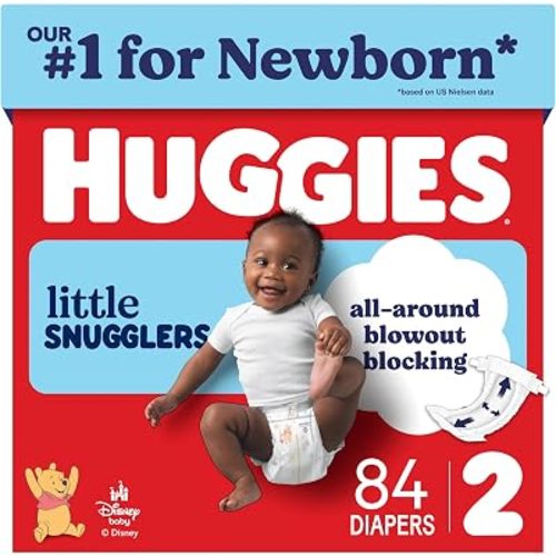 Huggies Little Snugglers Diapers Size 2, 84 Count