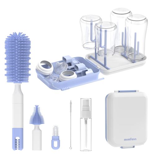 Momfann 8-in-1 Magnetic Baby Bottle Brush Set