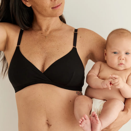 Soft-Cup Nursing Bra - Black