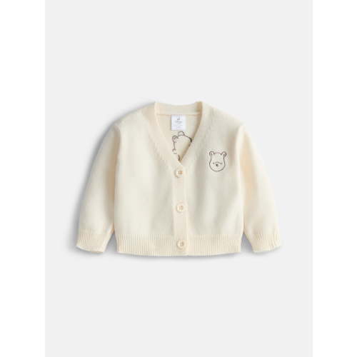 Disney Baby Wishes + Dreams Winnie the Pooh Embroidered Cardigan with Long Sleeves, Sizes 0/3M-18M