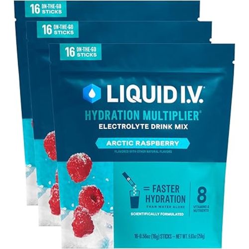Liquid I.V. Hydration Electrolytes, Arctic Raspberry, 48 Count