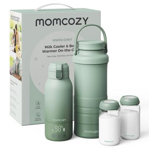 Momcozy Portable Bottle Warmer & Breastmilk Cooler Set On-the-Go Essentials