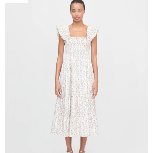 The Ellie Nap Dress - Pink Ribbon Rose Ikat