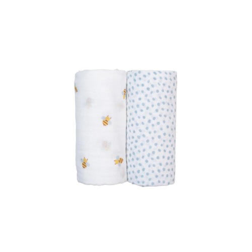 Cotton Muslin Swaddles 2 Pack, Large