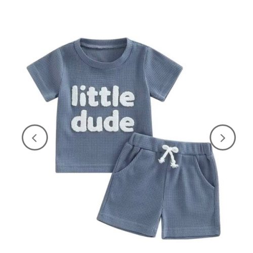 Short Sleeve Little Dude Baby Set – The Trendy Toddlers