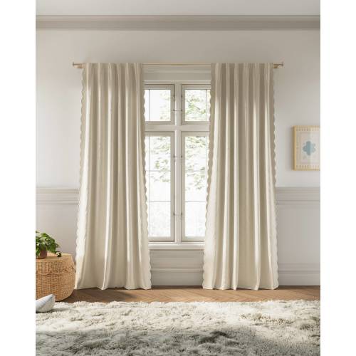 Scallop Edge Blackout Curtain