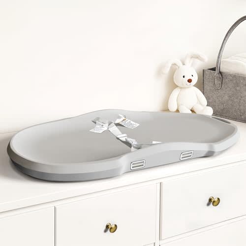 Luxury Little EVA Baby Changing Pad for Dresser, Waterproof and Wipeable, Portable Diaper Changing Pad Cover Ideal for Nursery Table