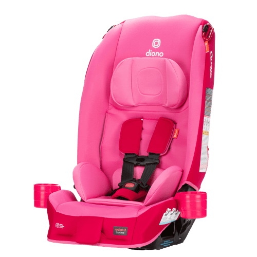 Diono Radian 3R Convertible Car Seat, Rear-Facing, Up to 120 Lbs, 3 Across, Pink