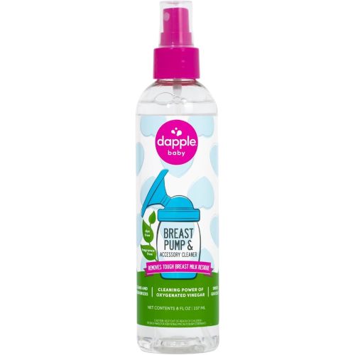 Dapple Breast Pump & Accessory Cleaner, Unscented, Hypoallergenic, Oxygenated Vinegar Formula, Removes Milk Residue, 8 fl oz, 1 Count